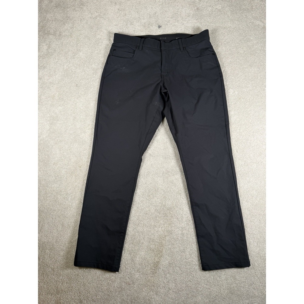 Nike Tour Repel 5-Pocket Slim Golf Pants Mens 34x30 Dri-FIT Black FD5615-010 ** - Picture 3 of 11